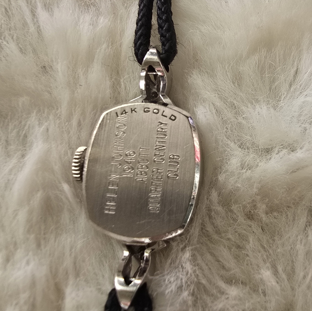 Omega 14k WGold & Diamonds Vintage Cocktail Watch - Picture 6 of 7